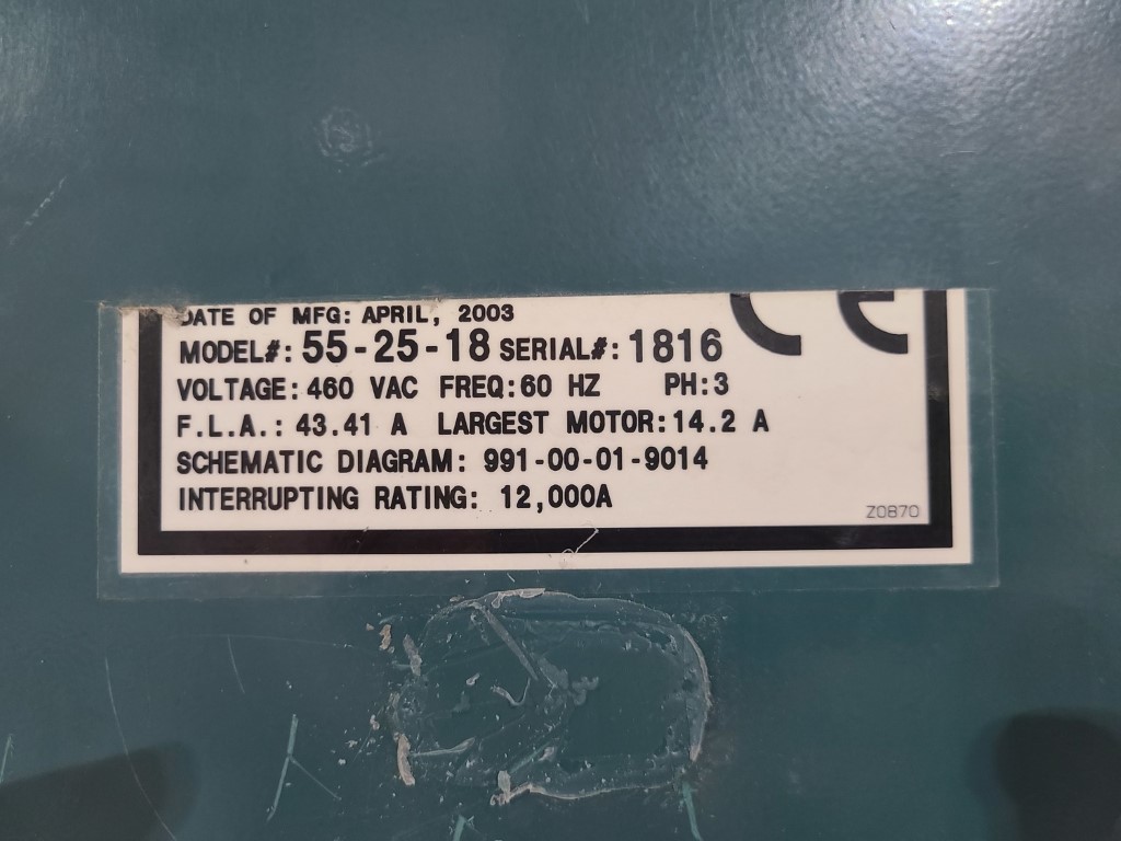 MPI 55-25-18 Wax Injector, Machine ID: 8942